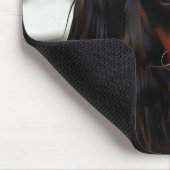 ポートレートオブザキングチャールズカバリエスパニエル犬 マウスパッド (コーナー)