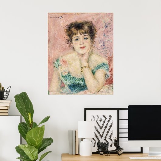 ポートレートオブジャンヌサマーリーバイルノアール ポスター (ホームオフィス)