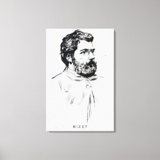 ポートレートオブジョルジュビゼ キャンバスプリント (正面)