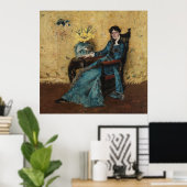 ポートレートオブドーラホイーラーウィリアムメリットチェイス油 ポスター (ホームオフィス)