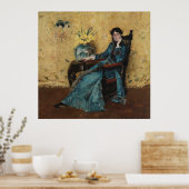 ポートレートオブドーラホイーラーウィリアムメリットチェイス油 ポスター (キッチン)