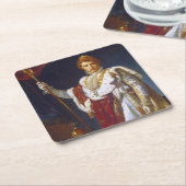 ポートレートオブナポレオンボナパルテフランソワスゲラール スクエアペーパーコースター (アングル)