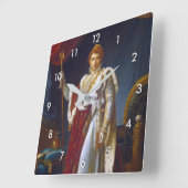 ポートレートオブナポレオンボナパルトフランソワジェラール スクエア壁時計 (傾斜)