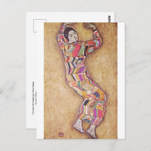 ポートレートオブフリーデリケ – マリアビールバイグスタフクリムト ポストカード (正面/裏面)