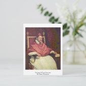 ポートレートオブポープイノセントバイディエゴベラスケス ポストカード (スタンド正面)