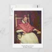 ポートレートオブポープイノセントバイディエゴベラスケス ポストカード (正面/裏面)