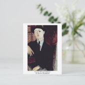 ポートレートオブポールギレウメバイアメデオモディリアーニ ポストカード (スタンド正面)