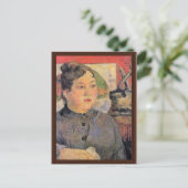 ポートレートオブマダムアレキサンドレコーラーバイゴーギン ポストカード (スタンド正面)