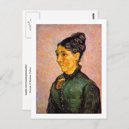 ポートレートオブマダムトラブクヴァンゴッホファインアート ポストカード (正面/裏面)