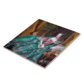 ポートレートオブマダムポンパドール、ブーチャー タイル (側面)