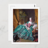 ポートレートオブマダムポンパドール、ブーチャー ポストカード (正面/裏面)