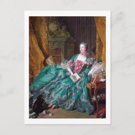 ポートレートオブマダムポンパドール、ブーチャー ポストカード (正面)