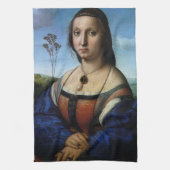 ポートレートオブマダレーナドニバイラファエルサンツィオ キッチンタオル (縦)