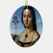 ポートレートオブマダレーナドニバイラファエルサンツィオ セラミックオーナメント (右)