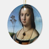 ポートレートオブマダレーナドニバイラファエルサンツィオ セラミックオーナメント (左)