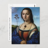 ポートレートオブマダレーナドニバイラファエルサンツィオ ポストカード (正面/裏面)