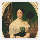 ポートレートオブマリアンネリーザ樺の木 スクエアシール (正面)