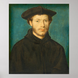 ポートレートオブマンコーネイルデリオンファインアート ポスター