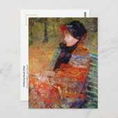 ポートレートオブメールC.リディアカサットバイメアリーカサット  ポストカード (正面/裏面)