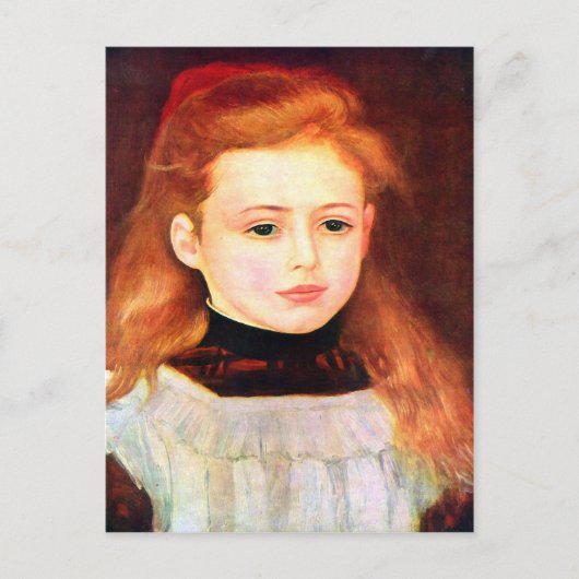 ポートレートオブリュシーベラードバイピエールルノアール ポストカード (正面)