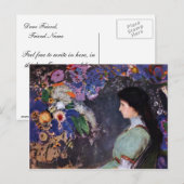 ポートレートオブヴィオレットヘイマンバイオリロンレドン ポストカード (正面/裏面)