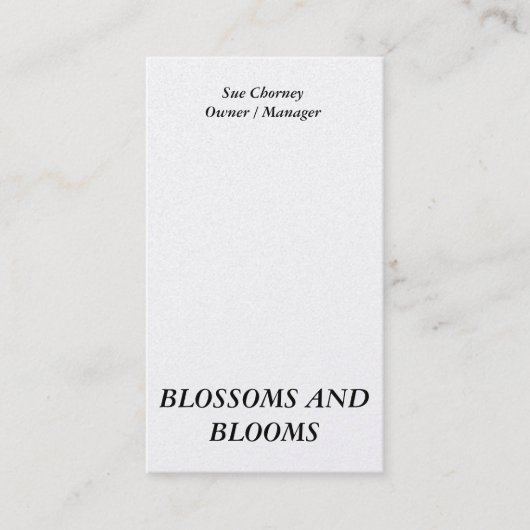 ポートレートカスタマイズ可能な名刺 名刺 (正面)