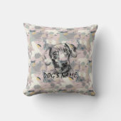 ポートレートカスタムの抽象芸術模様 クッション (正面)