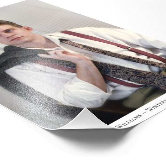 ポートレートカスタムキャプション1写真の拡大 フォトプリント            (角)