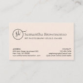 ポートレートカスタムペット撮影 名刺 (正面)