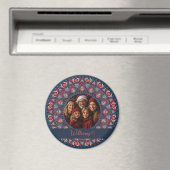 ポートレートカスタムラッシェットクリスマスマンダラ マグネット (インサイチュ (食洗機))