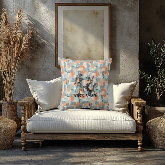 ポートレートカスタム枕抽象芸術ブラッシュストローク クッション