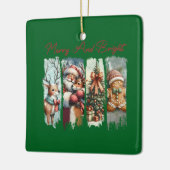 ポートレートカスタム長方形エアーフレッシュナーパイン セラミックオーナメント (左)