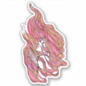 ポートレートカラフルビニールのシール シール (正面)