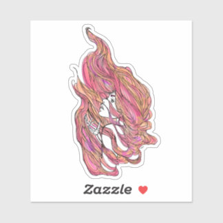 ポートレートカラフルビニールのシール シール