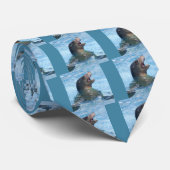 ポートレートカリフォルニアシーライオン ネクタイ (ロール)