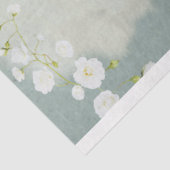 ポートレートガール座る鳥とフローラアート 薄葉紙 (詳細)