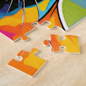 ポートレートキャットスフィンクスポップ・アートのアート ジグソーパズル (側面)