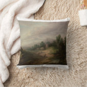 ポートレートグリーンフィールド装飾用クッション クッション (ブランケット)
