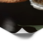 ポートレートコッカースパニエル犬ザクイーンクラウンウォールアート ポスター (コーナー)