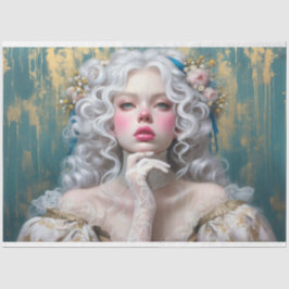 ポートレートゴシックビクトリアン美しいフェムデクページ 薄葉紙