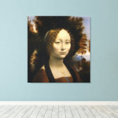 ポートレートジネヴラデベンシbyレオナルド・ダ・ヴィンチ キャンバスプリント (インサイチュ (ウッドフロア))