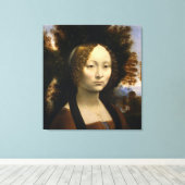 ポートレートジネヴラデベンシbyレオナルド・ダ・ヴィンチ キャンバスプリント (インサイチュ (ウッドフロア))