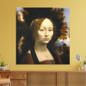 ポートレートジネヴラデベンシbyレオナルド・ダ・ヴィンチ キャンバスプリント (インサイチュ (リビング))