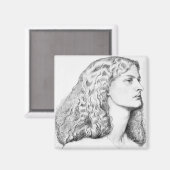 ポートレートスケッチ マグネット (正面/裏面)