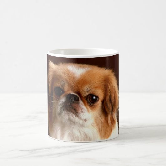 ポートレートスパニエル犬 コーヒーマグカップ (中央)