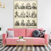 ポートレートズ・オブ・パブリック・メンズ(ミネソタ) キャンバスプリント (インサイチュ (リビング))