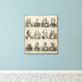 ポートレートズ・オブ・パブリック・メンズ(ミネソタ) キャンバスプリント (インサイチュ (ウッドフロア))