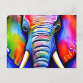 ポートレートゾウ ポストカード (正面)