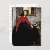 ポートレートデジュヌフェムエンヴェストルージュ ポストカード (正面/裏面)