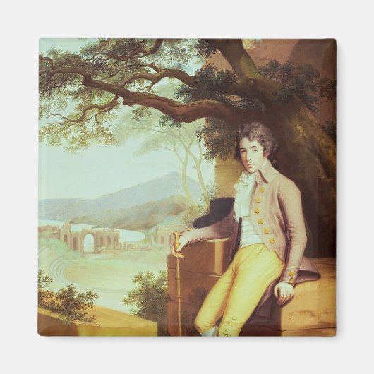 ポートレートデヴィッド・ラ・トゥーシュ・オブ・マルシー マグネット (正面)